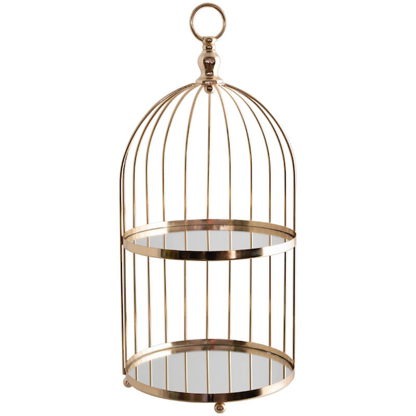 Birdcage Cupcake Stand - Gold - <p style='text-align: center;'>R 150</p>